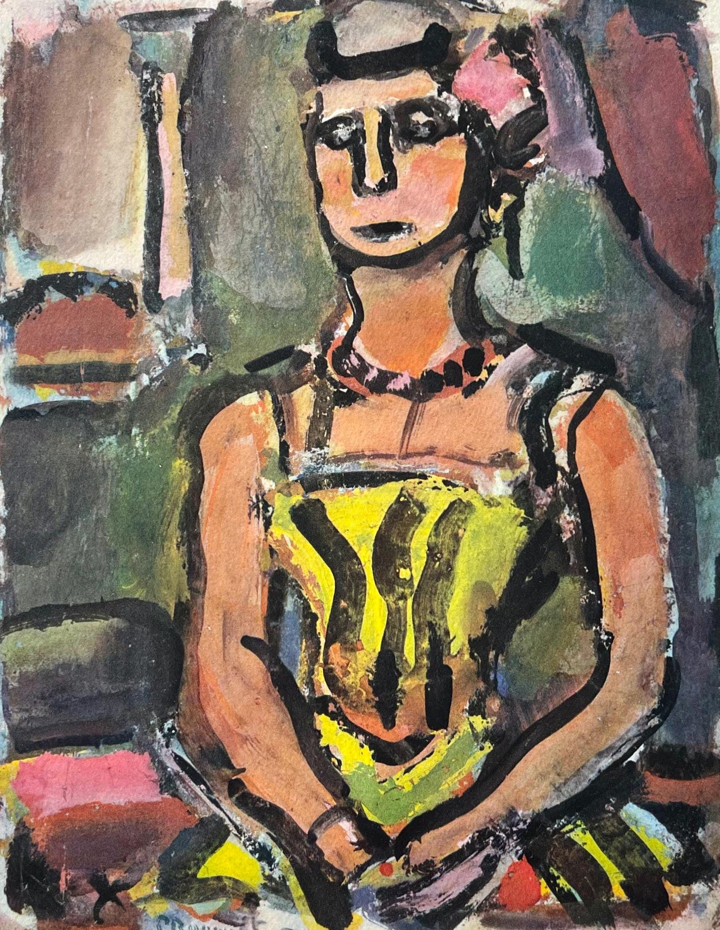 Georges Rouault, Madame Yxe, Divertissement, Ditions De La Revue Verve, Lithograph