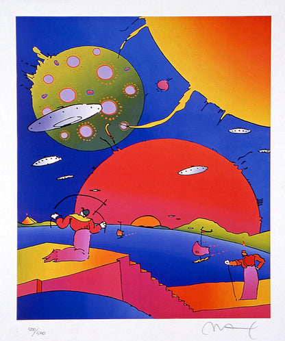Peter Max, Year 2250 Ii, Hand Signed, Official Lithograph