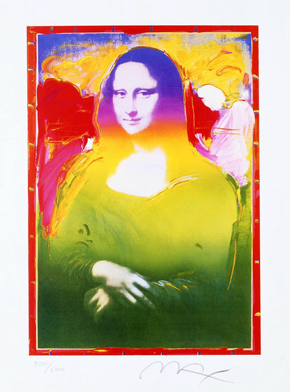 Peter Max, Mona Lisa Ii, Hand Signed, Official Lithograph