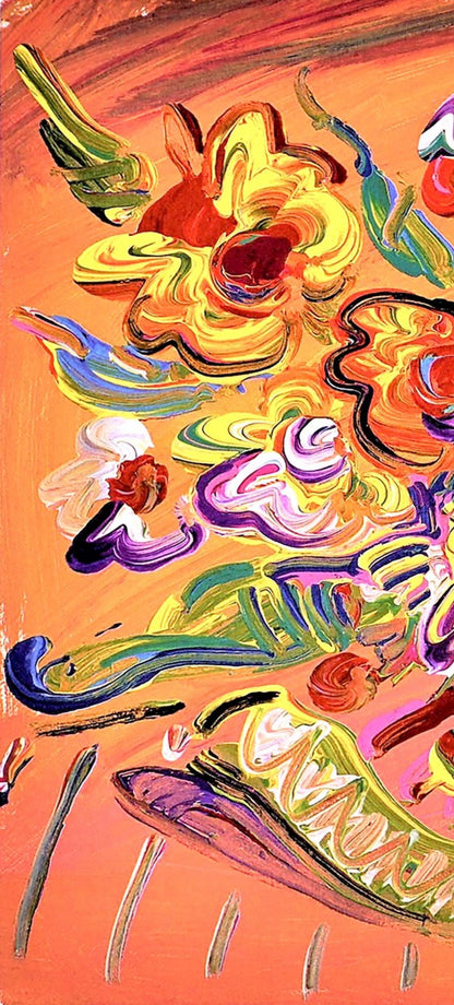 Peter Max, Vase Of Flowers Xi, Hand Signed, Official Lithograph