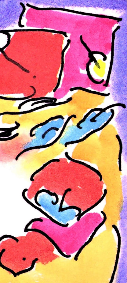 Peter Max, Profile Series I, Hand Signed, Official Lithograph