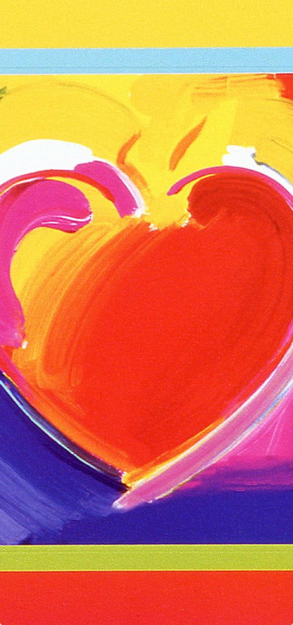 Peter Max, Heart On Blends Ii, Hand Signed, Official Lithograph