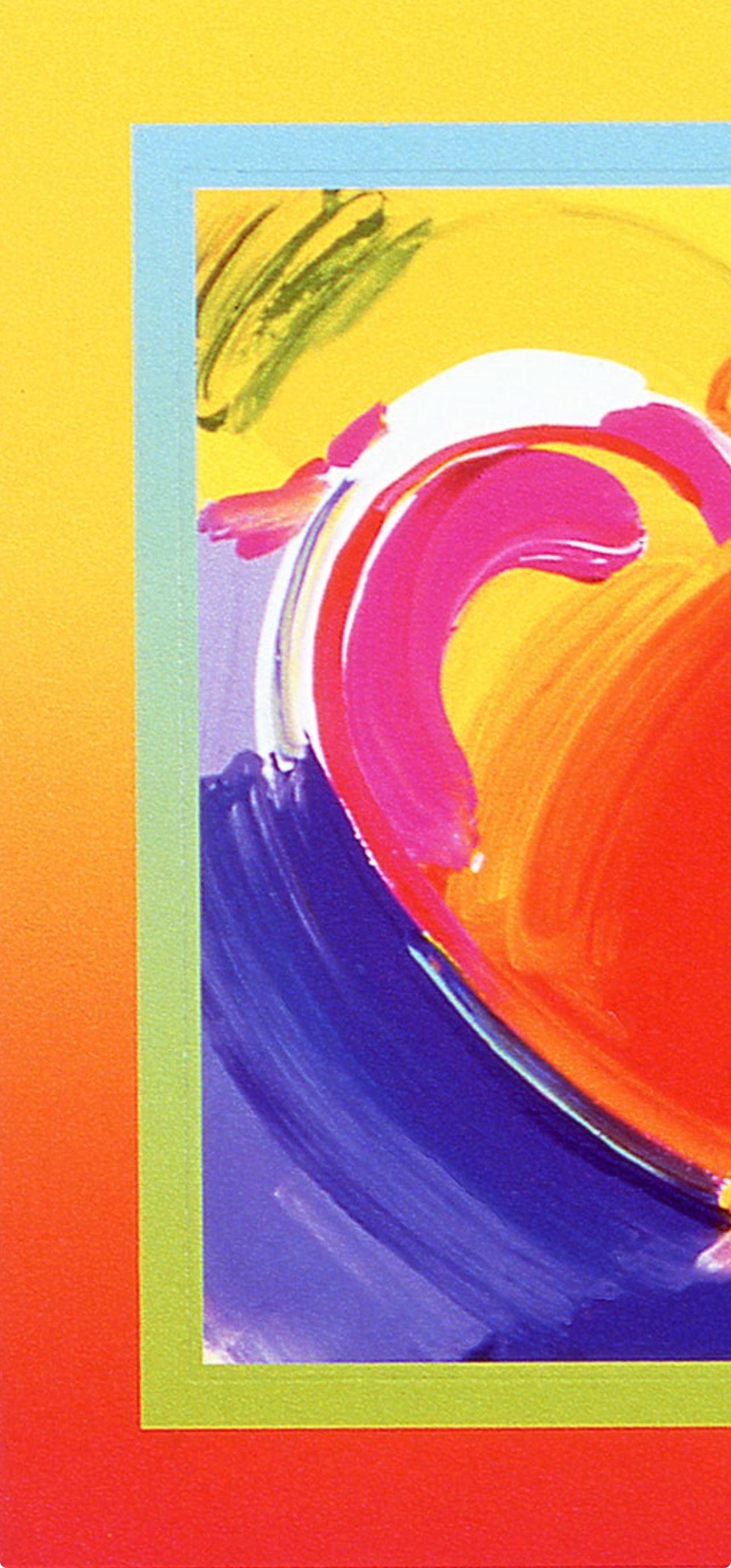 Peter Max, Heart On Blends Ii, Hand Signed, Official Lithograph