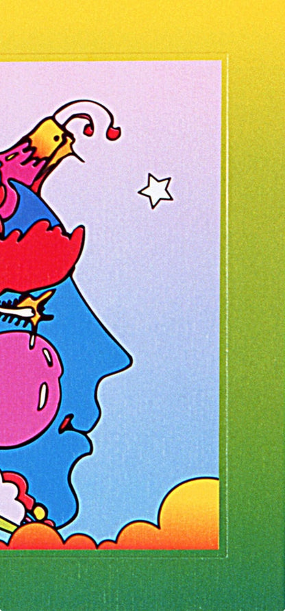 Peter Max, Woodstock Profile On Blends, Hand Signed, Official Lithograph