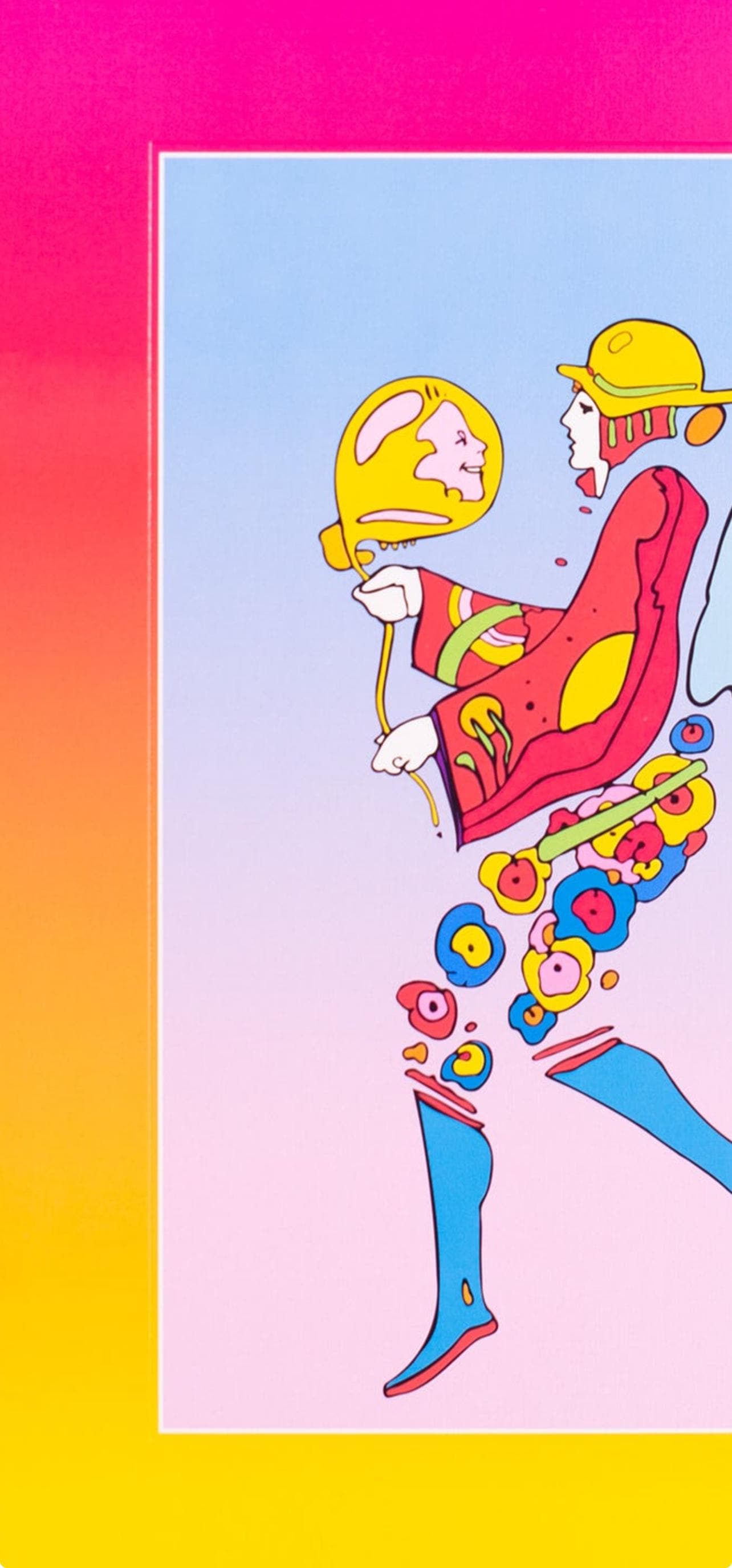 Peter Max, Tip Toe Floating On Blends Ii, Hand Signed, Official Lithograph