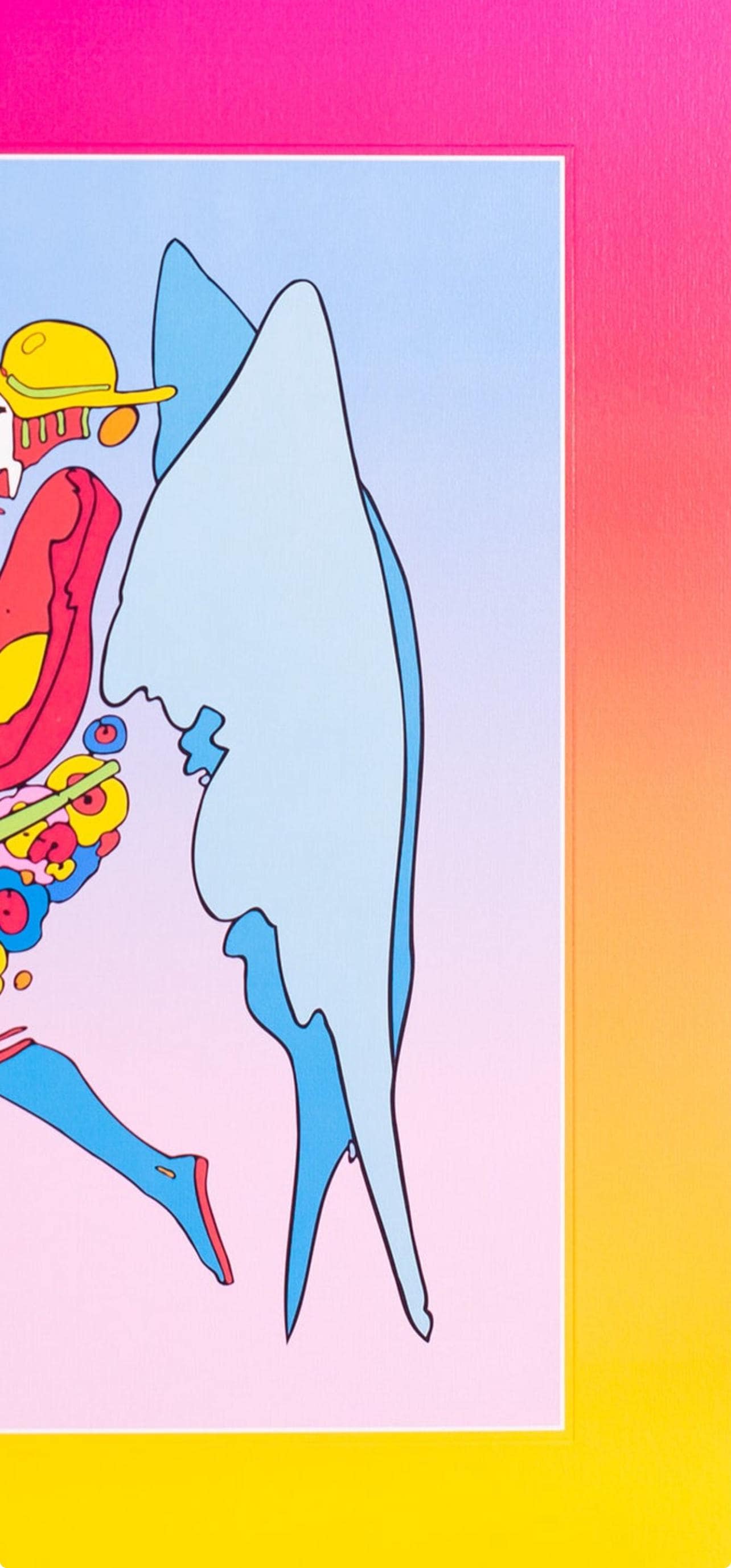 Peter Max, Tip Toe Floating On Blends Ii, Hand Signed, Official Lithograph