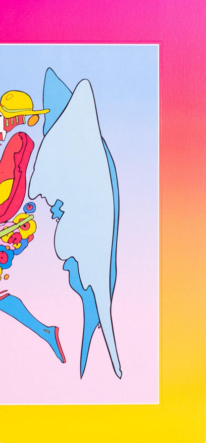 Peter Max, Tip Toe Floating On Blends Ii, Hand Signed, Official Lithograph