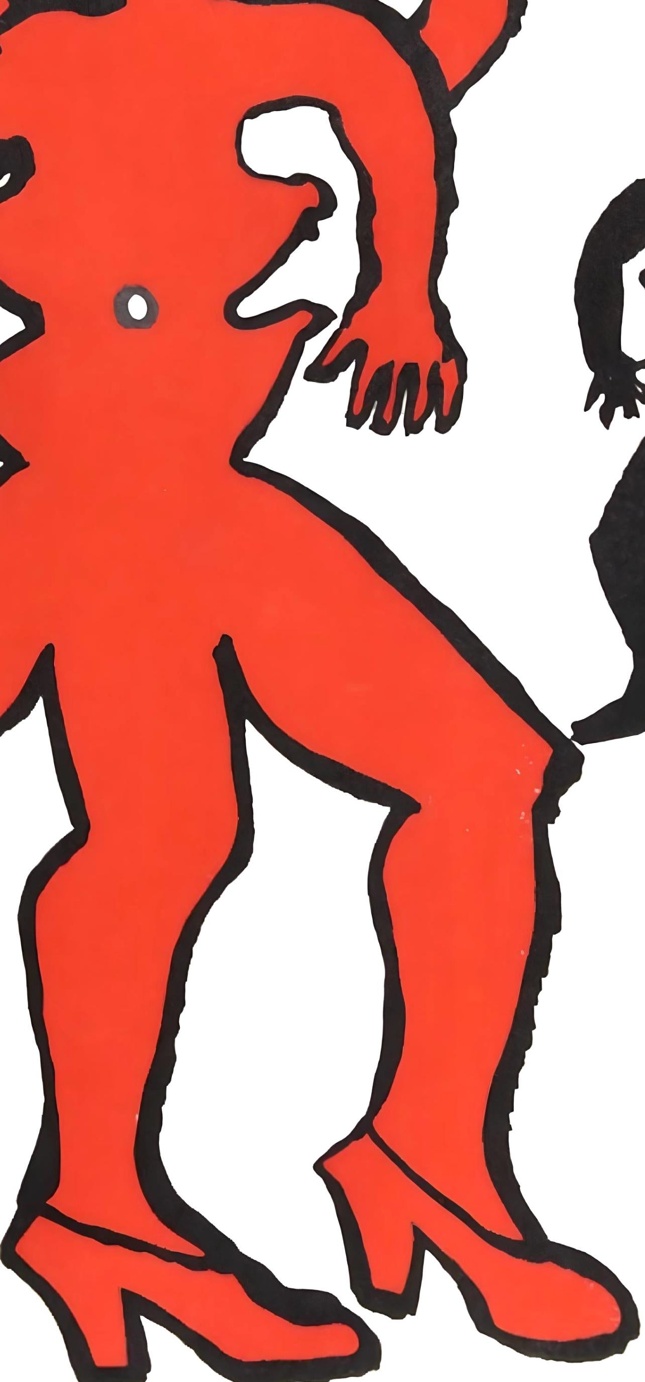 Alexander Calder, Une Famille De L-Bas Ii, Derrire Le Miroir, Lithograph