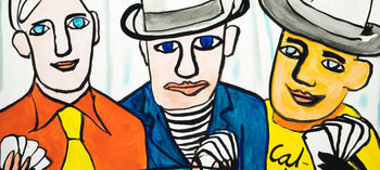 Alexander Calder, Joueurs De Cartes I, Derrire Le Miroir, Lithograph