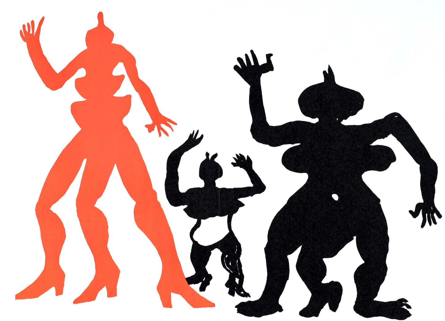 Alexander Calder, Les Folles De Sach, Derrire Le Miroir, Lithograph