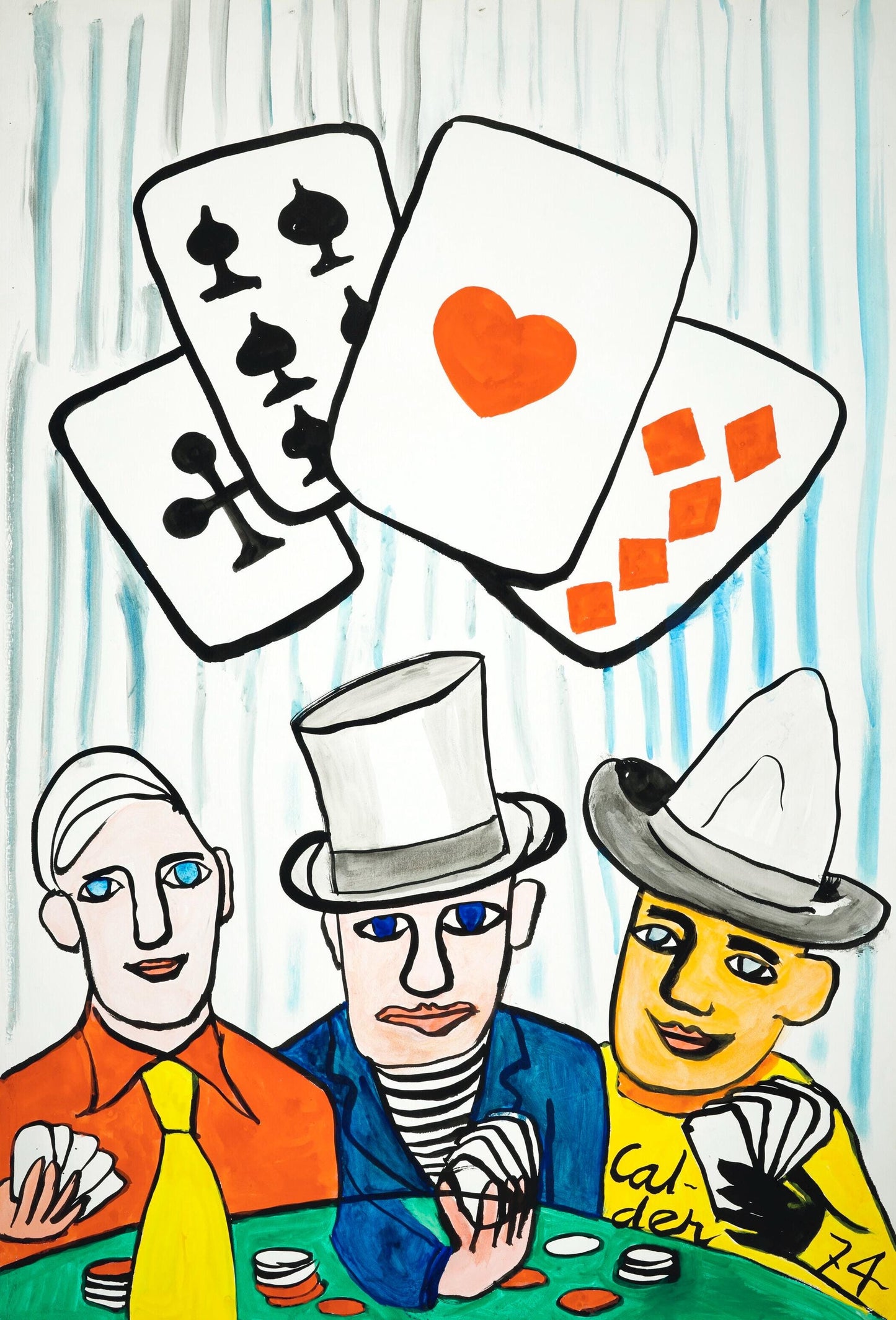 Alexander Calder, Joueurs De Cartes I Et Ii, Derrire Le Miroir, Lithograph
