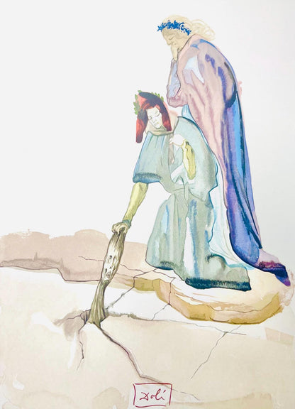 Salvador Dali, Hlle Xxxii (Michler/Lpsinger 1039-1138; Field 189-200), Die Gttliche Komdie, Signed,