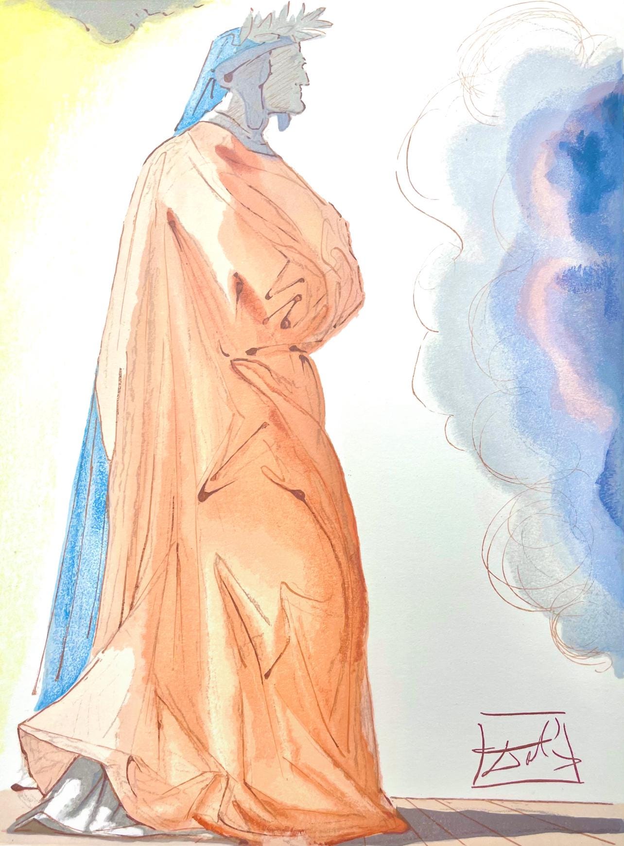 Salvador Dali, Paradies I (Michler/Lpsinger 1039-1138; Field 189-200), Die Gttliche Komdie, Signed,