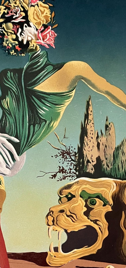 Salvador Dali, Femme Tete De Roses, Lithograph