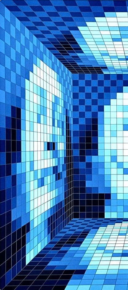 Jean-Pierre Vasarely-Yvaral, Dali Digitalis V, Silkscreen