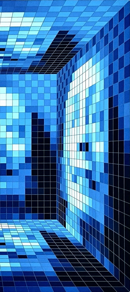 Jean-Pierre Vasarely-Yvaral, Dali Digitalis V, Silkscreen