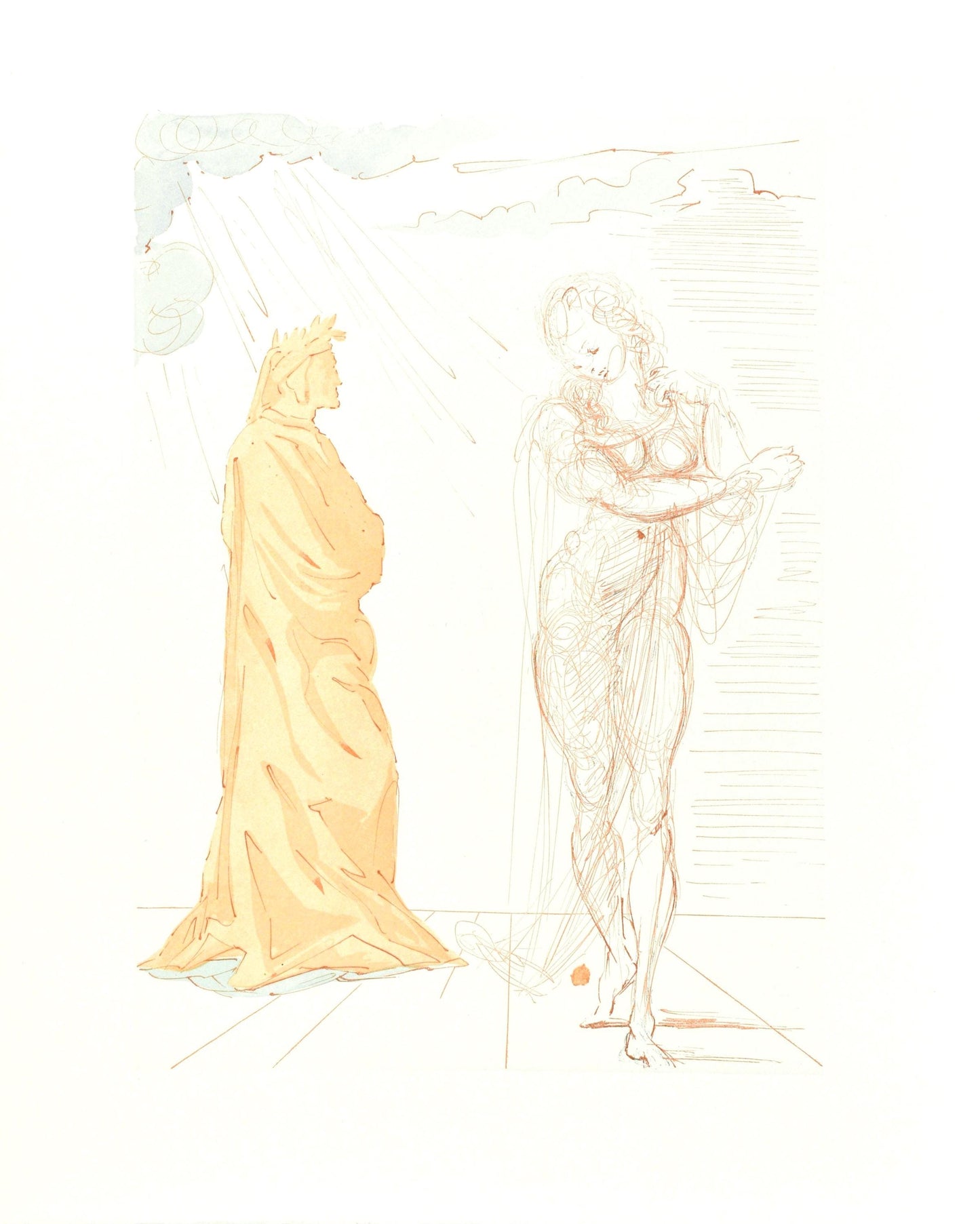 Salvador Dali, Lenfer Ii (Michler/Lpsinger 1039-1138; Field 189-200), La Divine Comdie, Woodcut