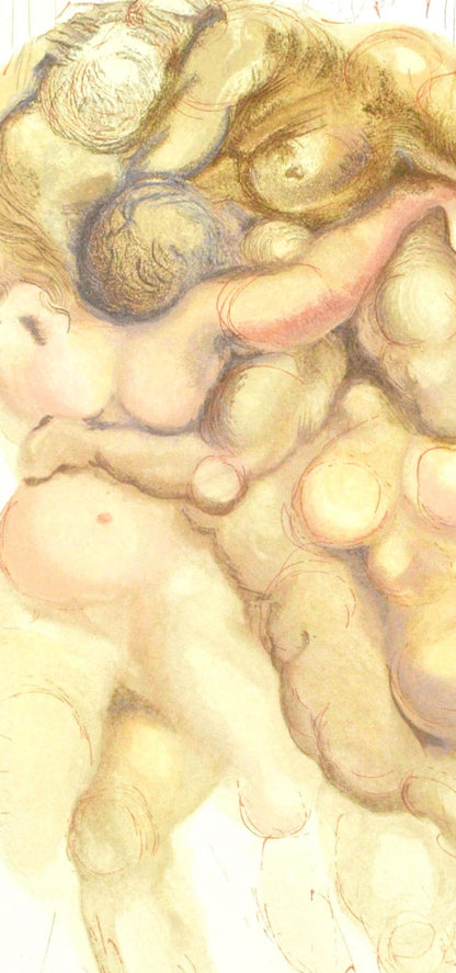 Salvador Dali, Lenfer Viii (Michler/Lpsinger 1039-1138; Field 189-200), La Divine Comdie, Woodcut