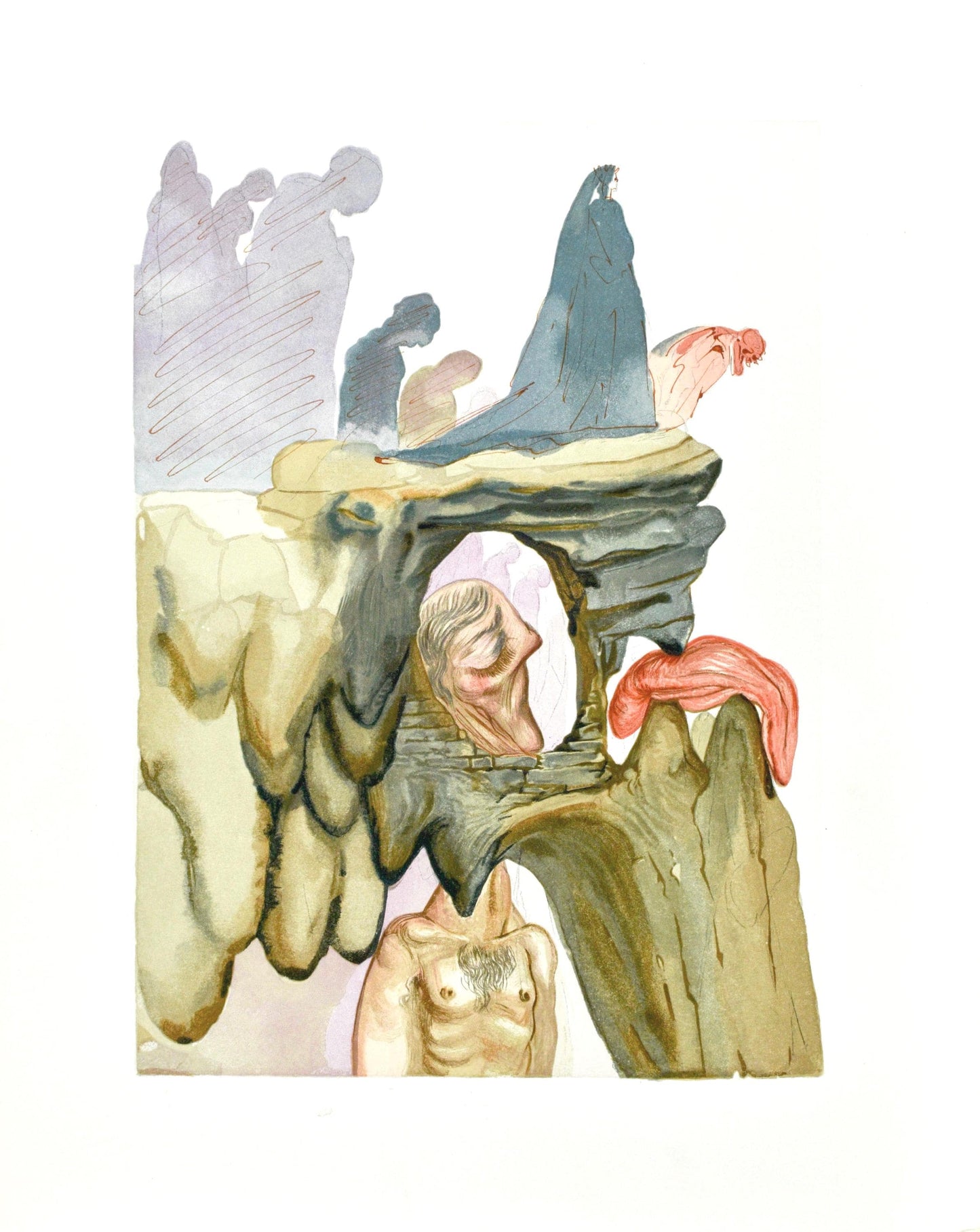 Salvador Dali, Lenfer Xxii (Michler/Lpsinger 1039-1138; Field 189-200), La Divine Comdie, Woodcut