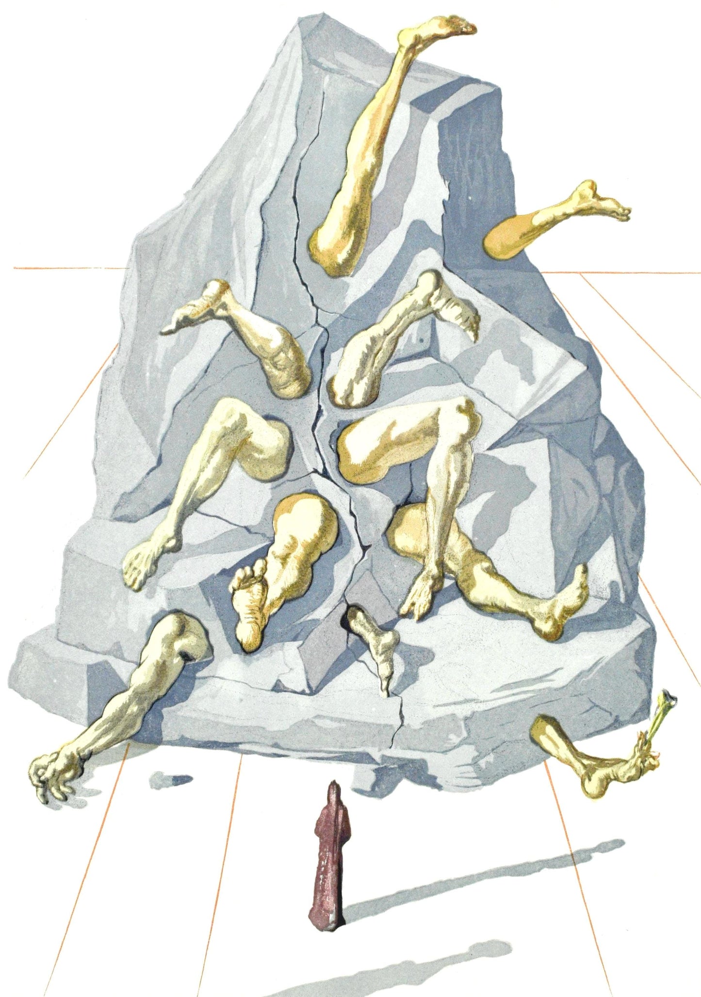 Salvador Dali, Lenfer Xxvi (Michler/Lpsinger 1039-1138; Field 189-200), La Divine Comdie, Woodcut