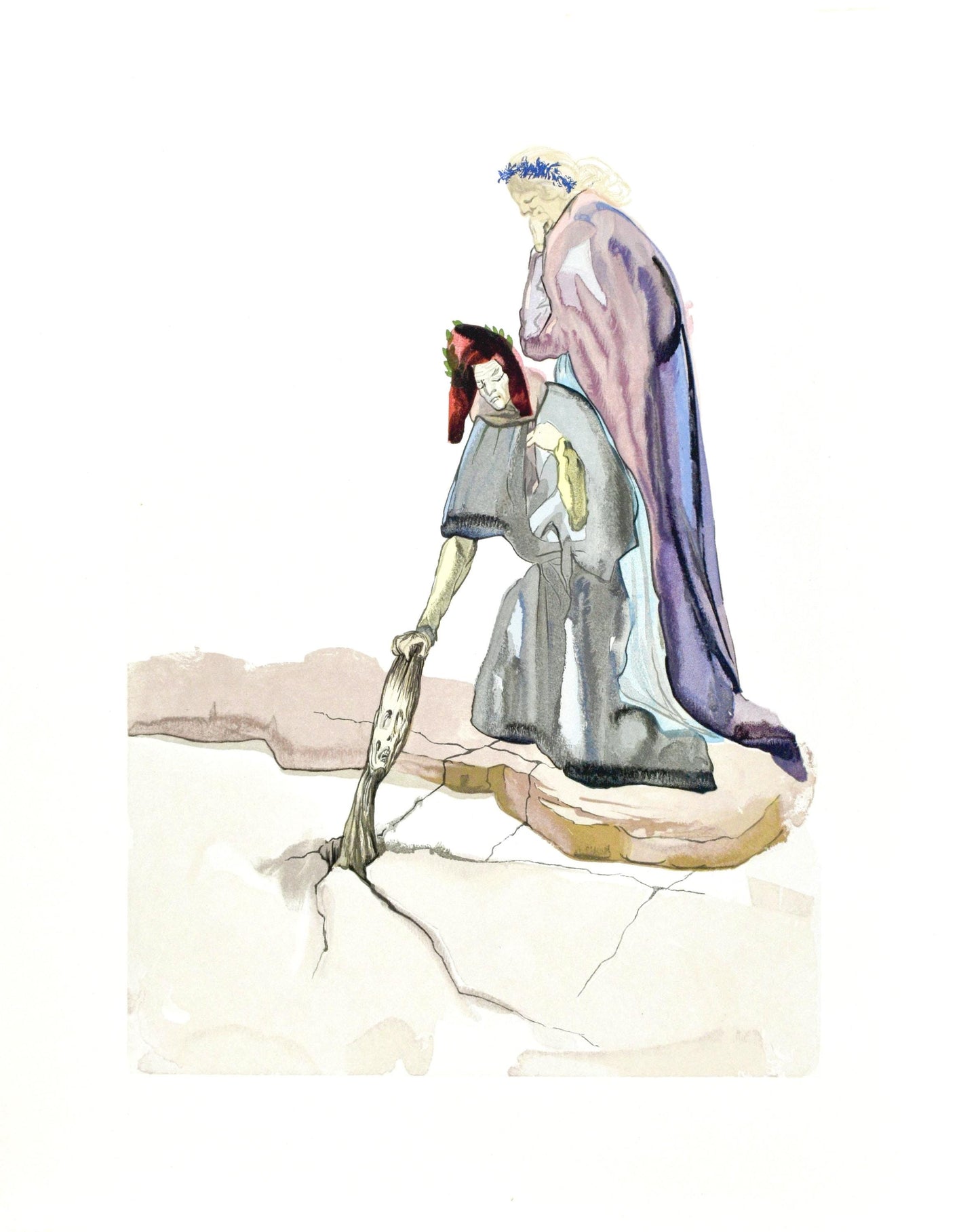 Salvador Dali, Lenfer Xxxii (Michler/Lpsinger 1039-1138; Field 189-200), La Divine Comdie, Woodcut