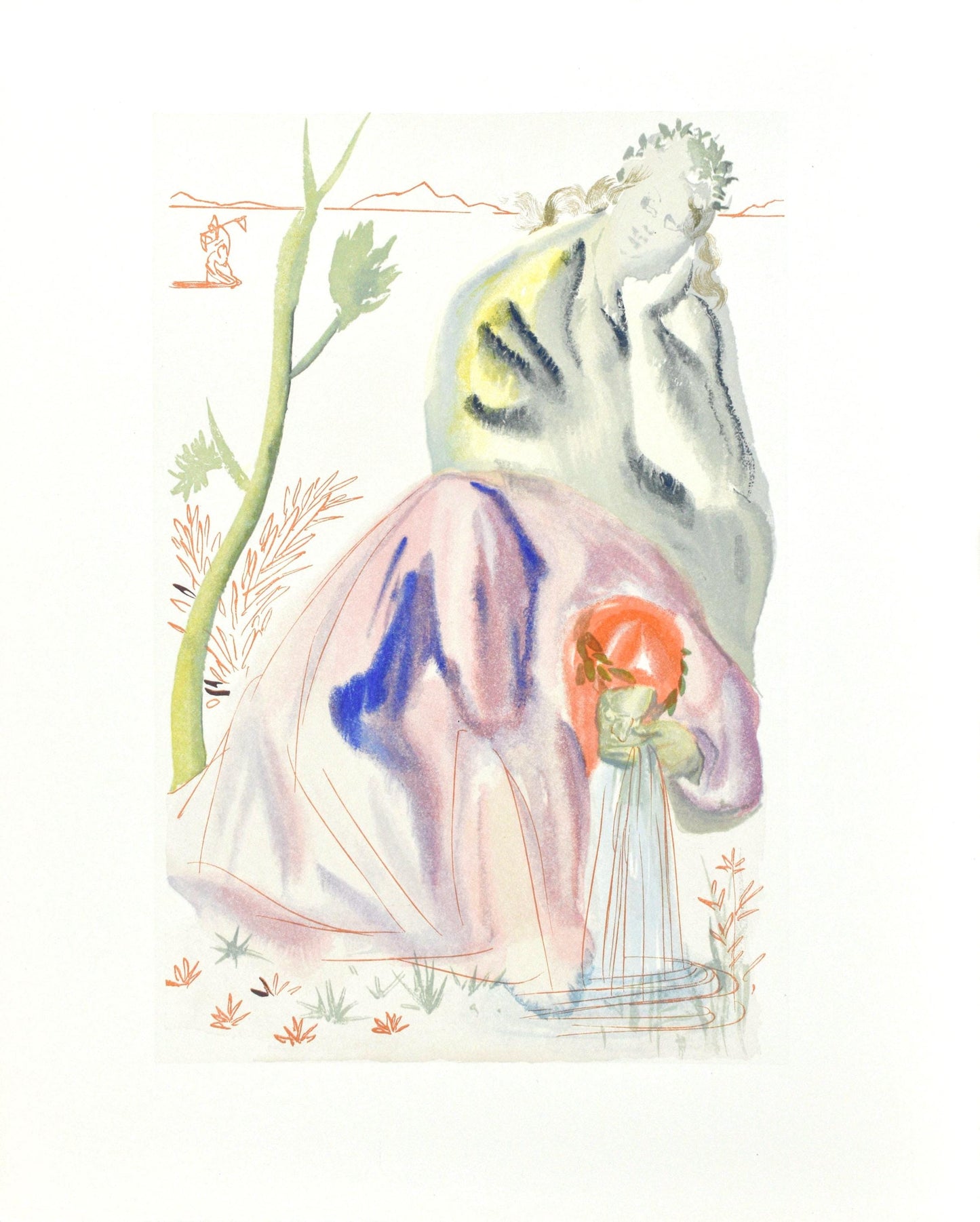 Salvador Dali, Le Purgatoire Xxi (Michler/Lpsinger 1039-1138; Field 189-200), La Divine Comdie,