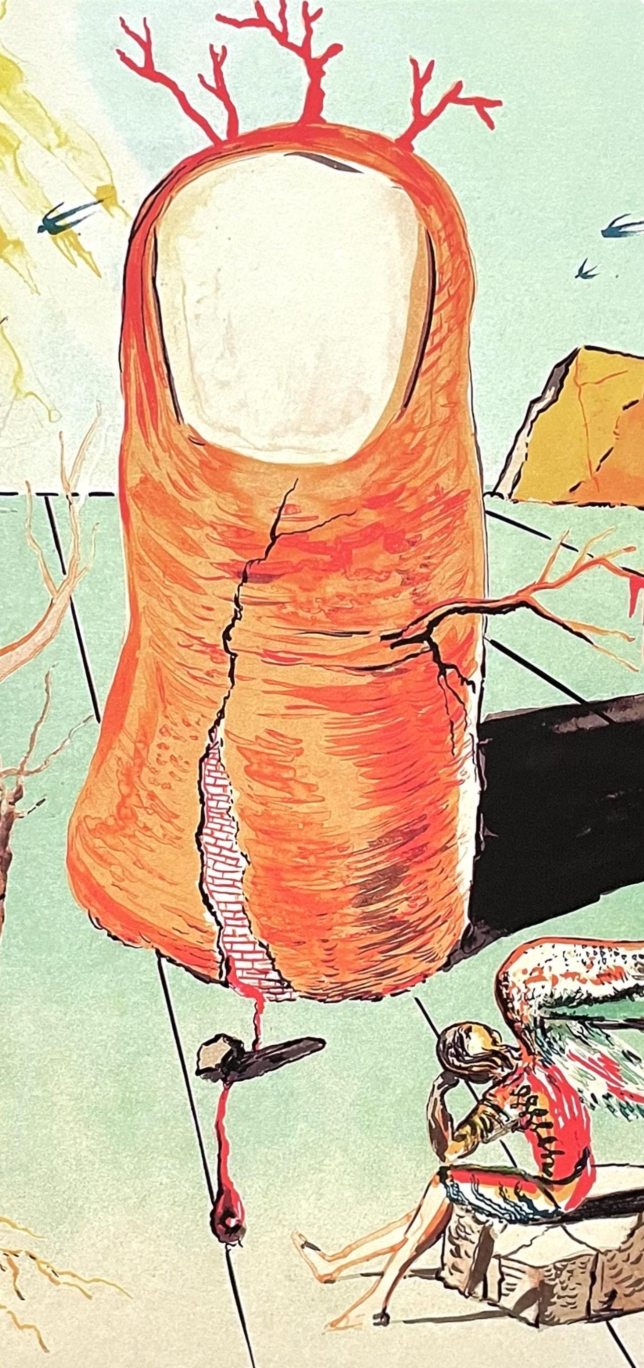 Salvador Dali, La Vision De L'Ange De Cap Creus (Le Pouce), Signed, Archival Pigment Print