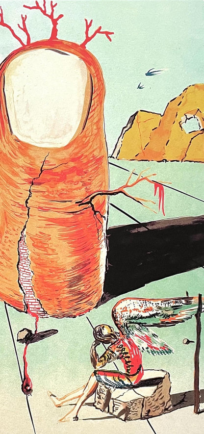 Salvador Dali, La Vision De L'Ange De Cap Creus (Le Pouce), Signed, Archival Pigment Print