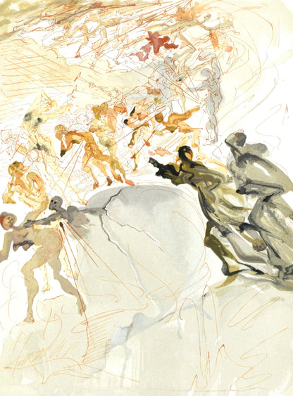 Salvador Dali, Le Purgatoire Xxv (Michler/Lpsinger 1039-1138; Field 189-200), La Divine Comdie,