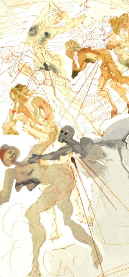 Salvador Dali, Le Purgatoire Xxv (Michler/Lpsinger 1039-1138; Field 189-200), La Divine Comdie,