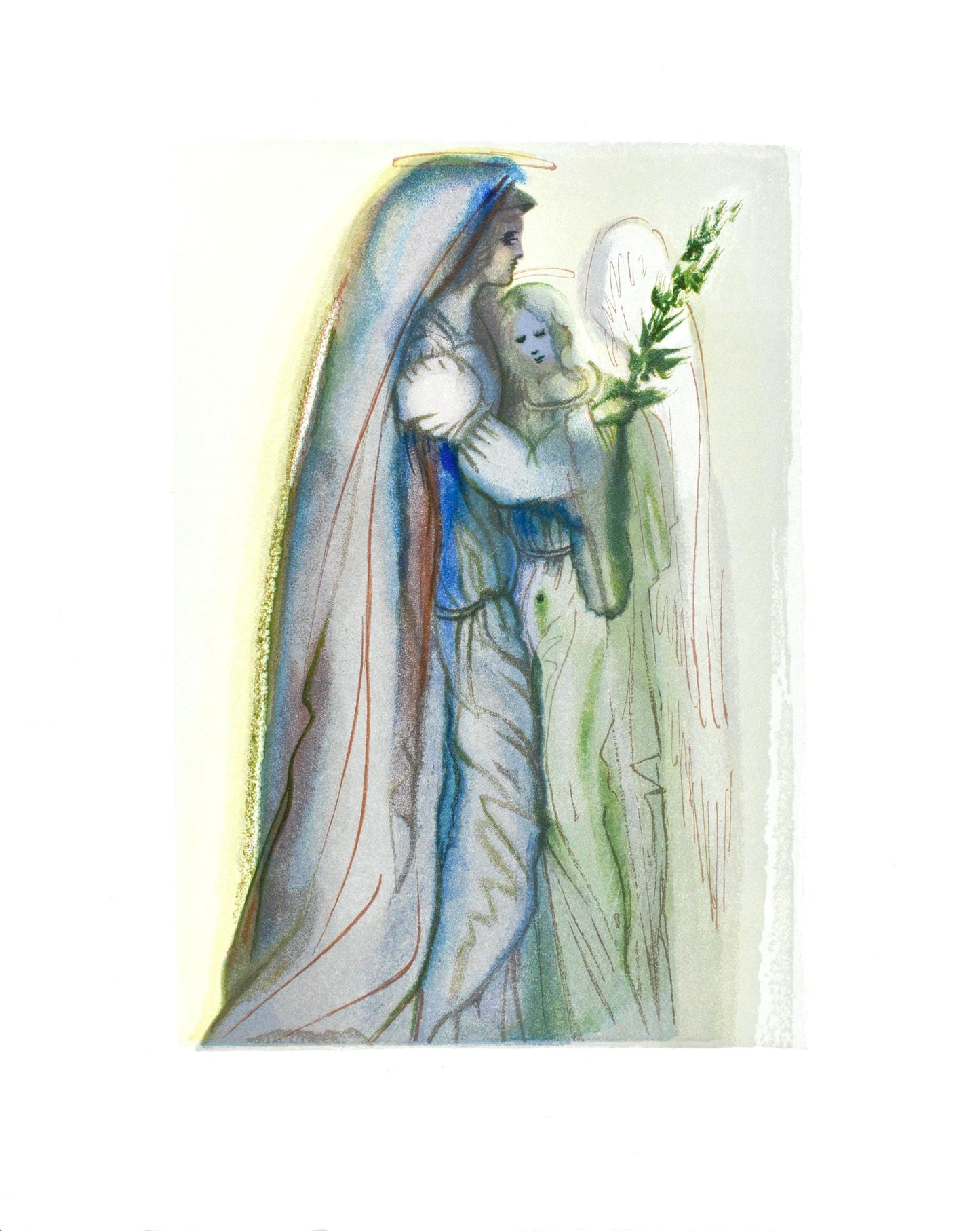 Salvador Dali, Le Paradis Xxxii (Michler/Lpsinger 1039-1138; Field 189-200), La Divine Comdie,