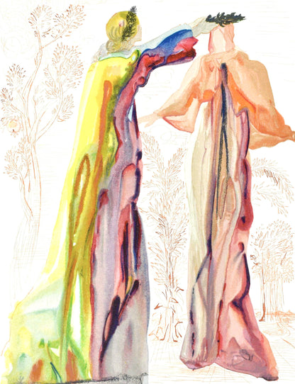 Salvador Dali, Le Purgatoire Xxvii (Michler/Lpsinger 1039-1138; Field 189-200), La Divine Comdie,