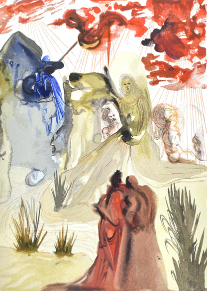 Salvador Dali, Le Purgatoire Xxviii (Michler/Lpsinger 1039-1138; Field 189-200), La Divine Comdie,