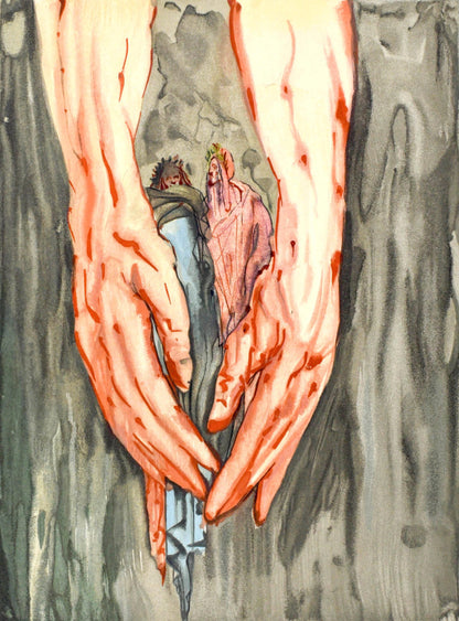 Salvador Dali, Lenfer Xvi (Michler/Lpsinger 1039-1138; Field 189-200), La Divine Comdie, Woodcut