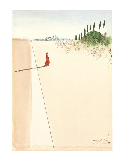 Salvador Dali, Inferno I (Michler/Lpsinger 1039-1138; Field 189-200), La Divina Commedia, Woodcut