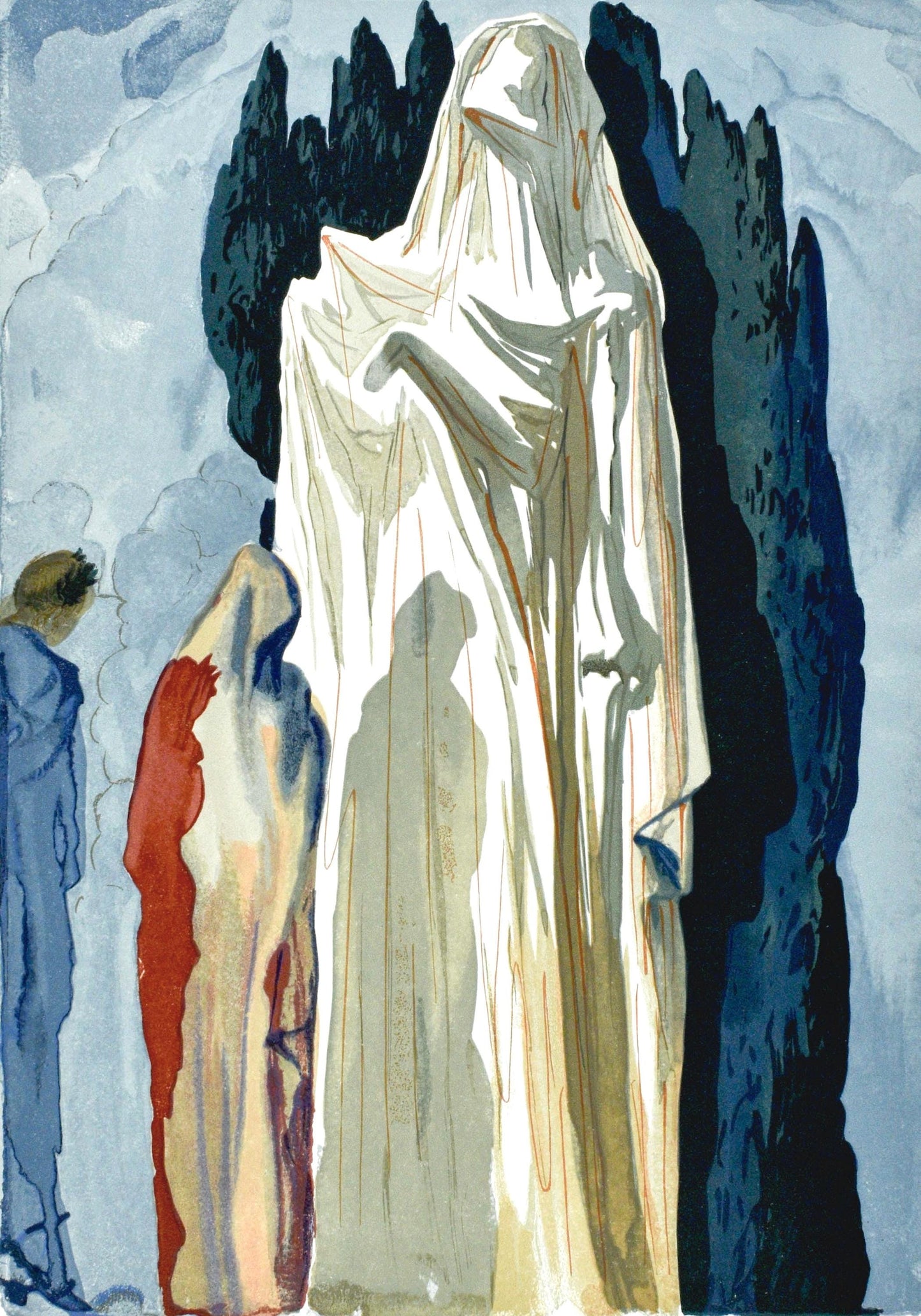 Salvador Dali, Inferno X (Michler/Lpsinger 1039-1138; Field 189-200), La Divina Commedia, Woodcut