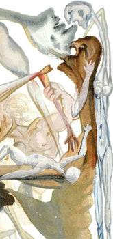 Salvador Dali, Inferno Xi (Michler/Lpsinger 1039-1138; Field 189-200), La Divina Commedia, Woodcut