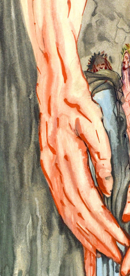 Salvador Dali, Inferno Xvi (Michler/Lpsinger 1039-1138; Field 189-200), La Divina Commedia, Woodcut