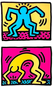 Keith Haring, Pop Shop Quad Ii, Official Edition Offset Lithograph