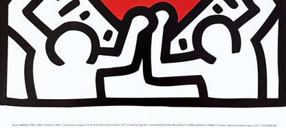 Keith Haring, Untitled 1988, Official Edition Offset Lithograph