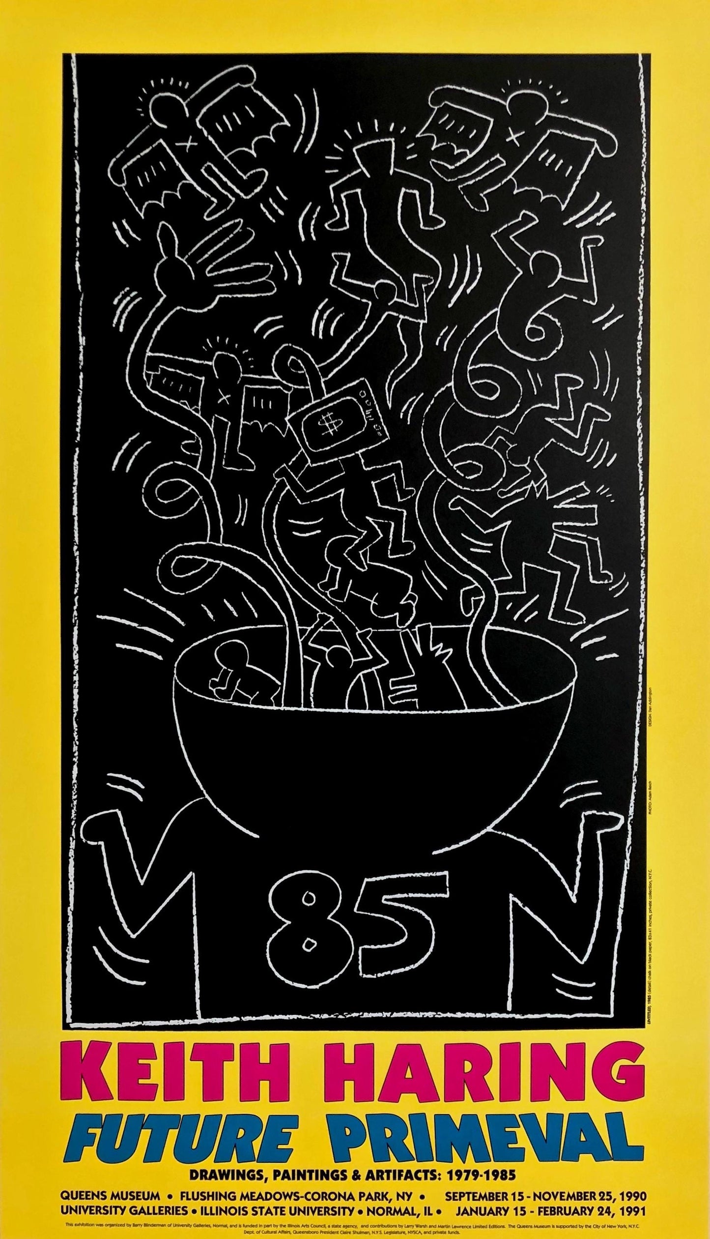Keith Haring, Future Primeval, 1990, Original Edition Offset Lithograph