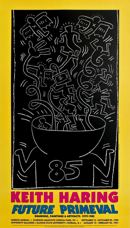 Keith Haring, Future Primeval, 1990, Original Edition Offset Lithograph
