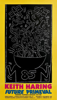 Keith Haring, Future Primeval, 1990, Original Edition Offset Lithograph