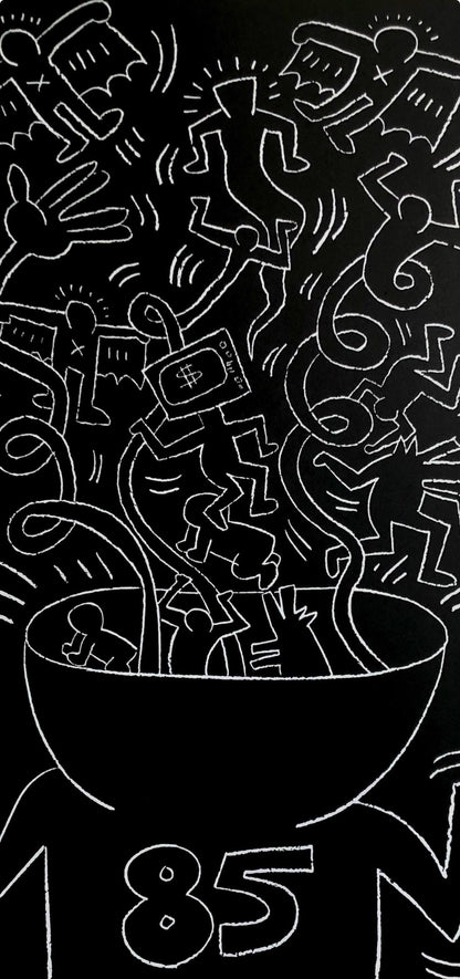 Keith Haring, Future Primeval, 1990, Original Edition Offset Lithograph