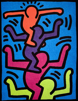 Keith Haring, Stacked Figures, 1992, Official Edition Offset Lithograph