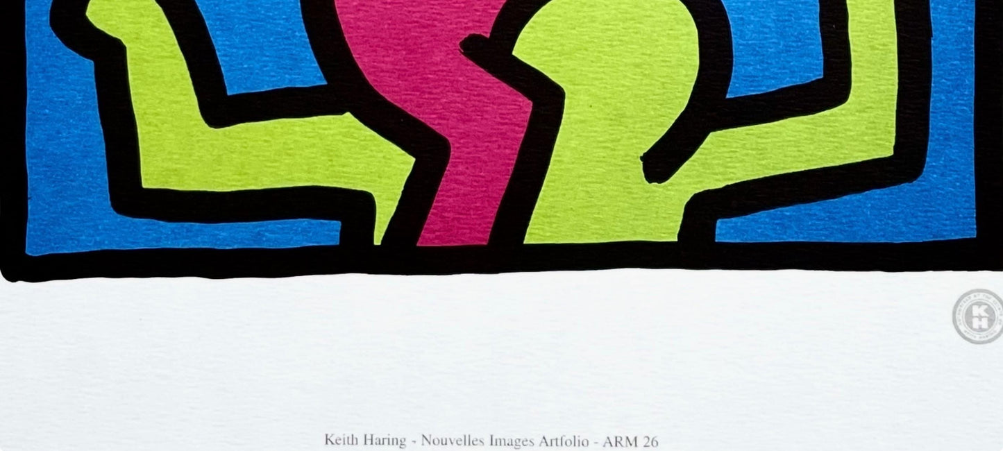 Keith Haring, Stacked Figures, 1992, Official Edition Offset Lithograph