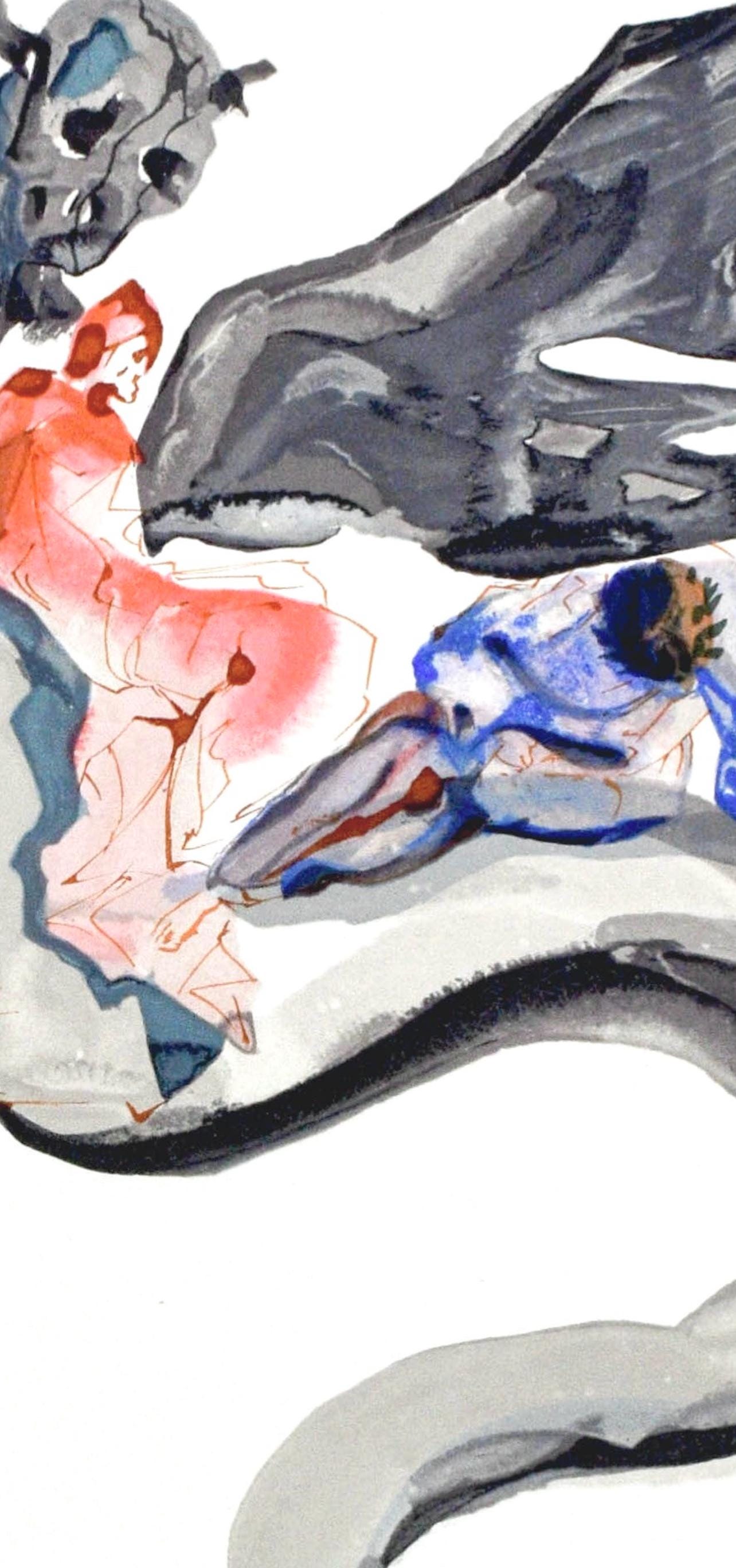 Salvador Dali, Inferno Xvii (Michler/Lpsinger 1039-1138; Field 189-200), La Divina Commedia, Woodcut