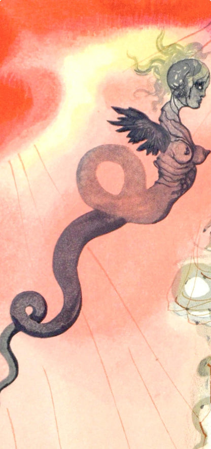 Salvador Dali, Inferno Xxi (Michler/Lpsinger 1039-1138; Field 189-200), La Divina Commedia, Woodcut