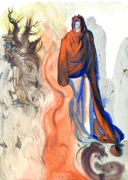 Salvador Dali, Inferno Xxxiv (Michler/Lpsinger 1039-1138; Field 189-200), La Divina Commedia,