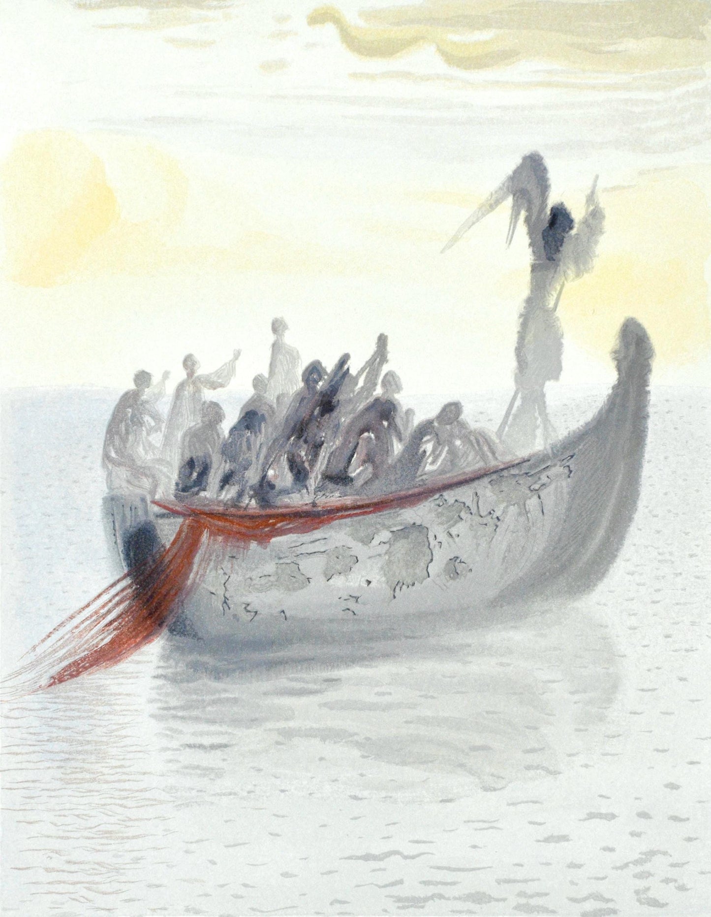 Salvador Dali, Purgatorio Ii (Michler/Lpsinger 1039-1138; Field 189-200), La Divina Commedia,